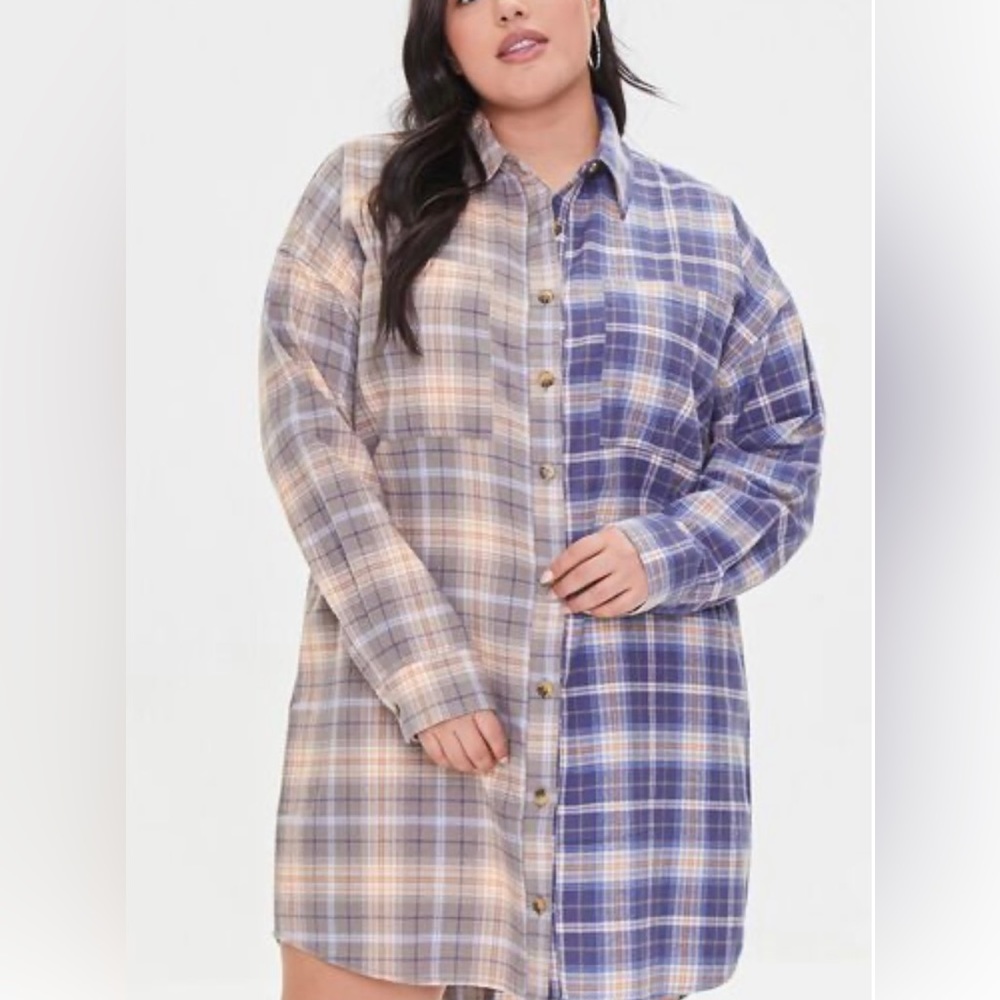 Forever 21 Reworked Plaid Dress - Picture 2 of 4